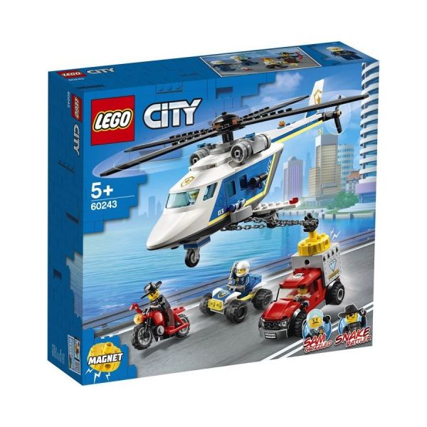 Конструктор Lego City Погоня на полицейском вертолете 60243 деталей - 212 шт.