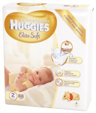 Подгузники Huggies Elite Soft 2 (4-7 кг)