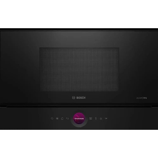 Встраиваемая микроволновая печь Bosch Serie 8 BFL9221B1 900 Вт, черный